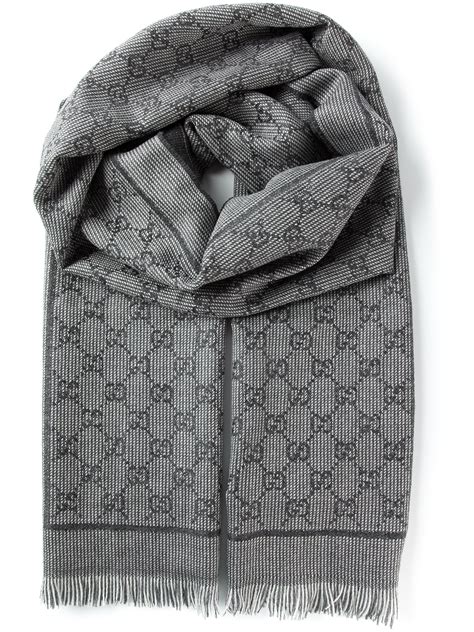 dark grey gucci scarf|gucci scarf black and grey.